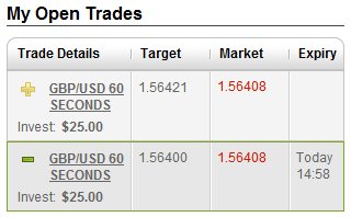 OptionFair Open Trades