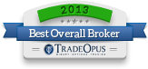 Best Overall Broker Award - TradeOpus