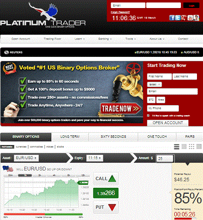 Platinum Trader Home Page