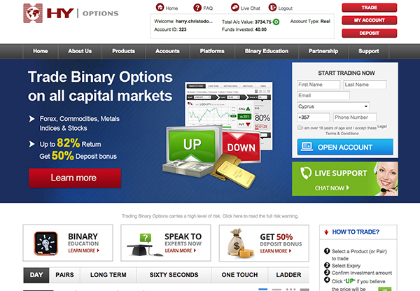 trade binary options sdepozitom 5